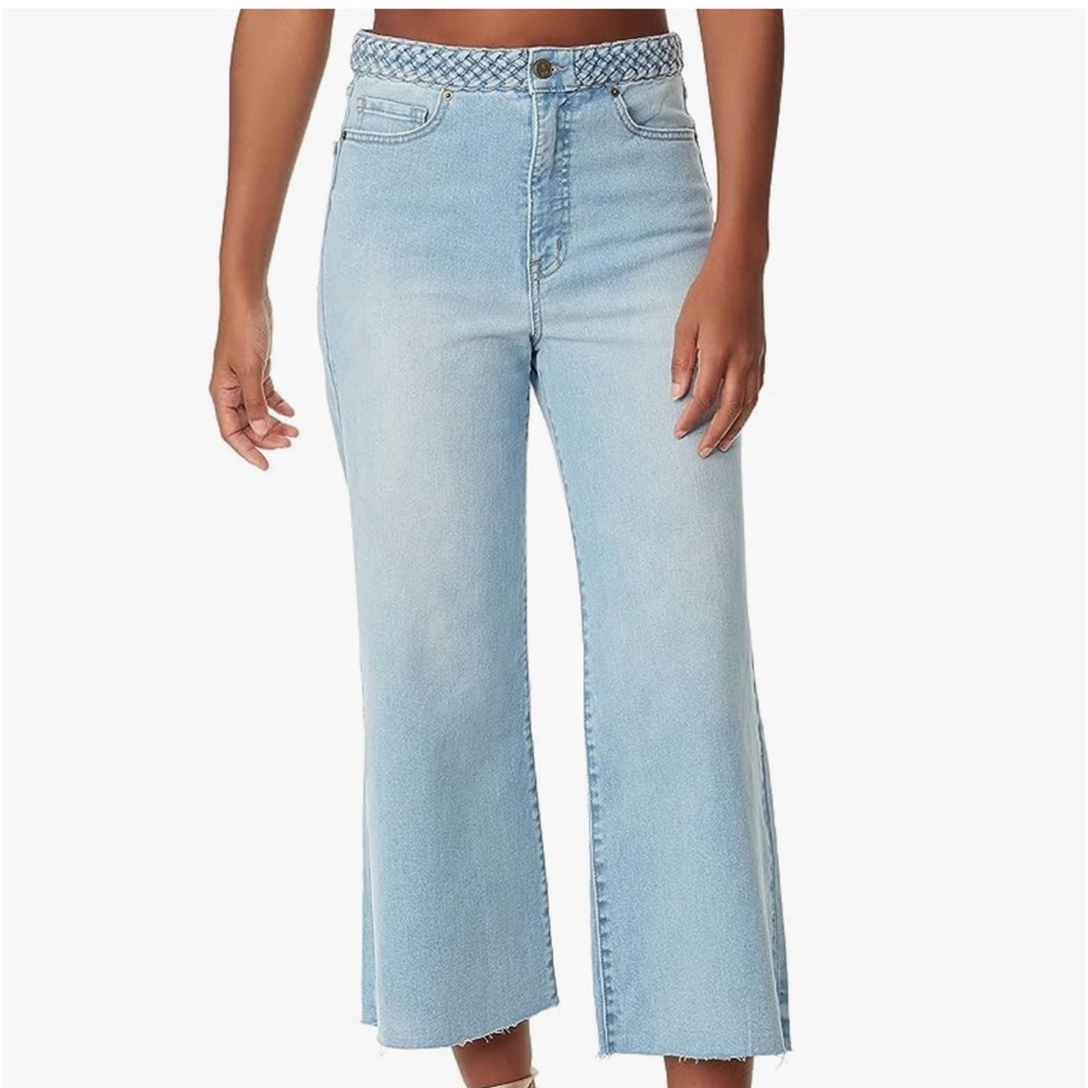 🔥 high rise ankle wide leg jeans 🔥